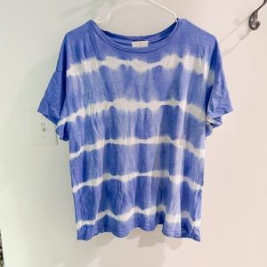 Anthropologie  Flutter sleeve tie dye top